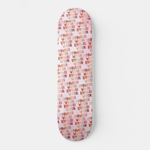 Kvinnor som stärkts stärker kvinnor mini skateboard bräda 18,5 cm
