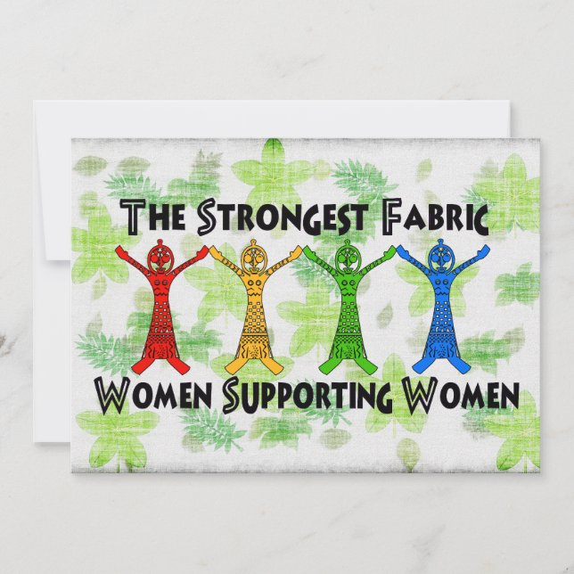 Kvinnor som stöder kvinnor inbjudningar (Framsida)