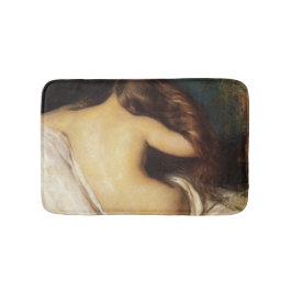 Kvinnor som torkar hennes hår (av Joseph DeCamp) Badrumsmatta