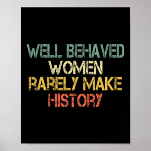 Kvinnor som uppträder sällan gör historisk feminis poster