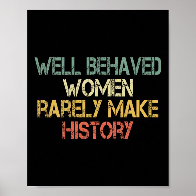 Kvinnor som uppträder sällan gör historisk feminis poster (Framsidan)