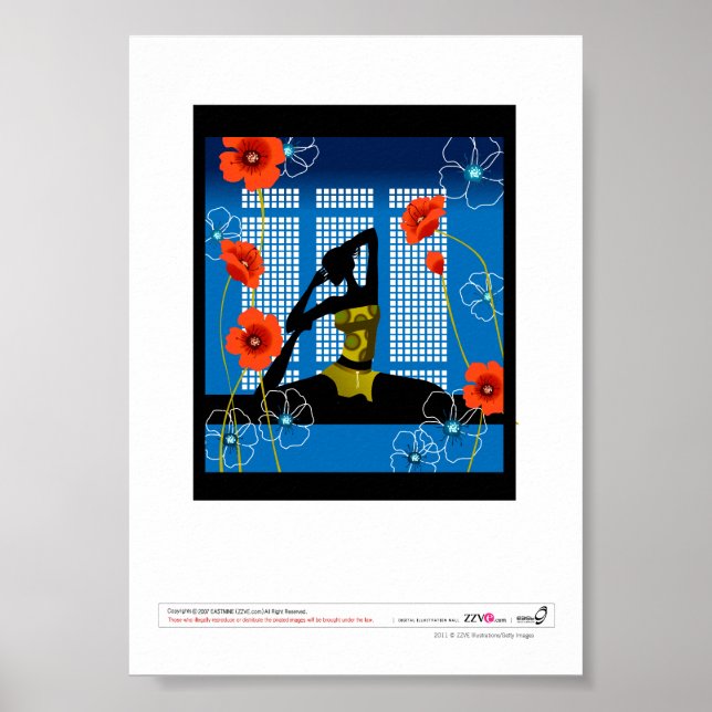 Kvinnor som utövar yoga poster (Framsidan)