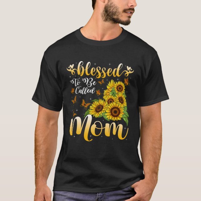 Kvinnor som vill kallas Mamma solrosfrö Mor T Shirt (Framsida)