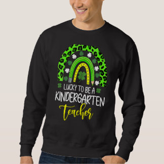 Kvinnor som vill vara en Kindergarten-lärare Rainb Lång Ärmad Tröja