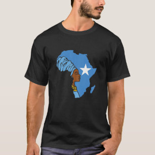 Kvinnor Somalia Somaliska Flagga Afrika Karta Enic T Shirt