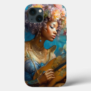 Kvinnor spelar Lute African Fantasy Art