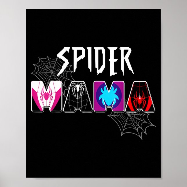 Kvinnor spindel mamma groovy mamma mors dag matcha poster (Framsidan)