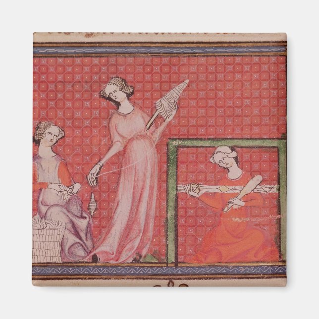 Kvinnor Spinning Yol Magnet (Framsidan)