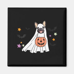 Kvinnor Spök Svart Fransk Bulldog Boo Hundälskare Magnet