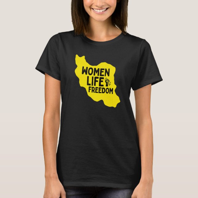 Kvinnor - stöd för frihet från kvinnor Persian Zan T Shirt (Framsida)