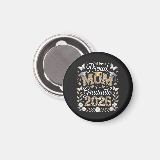 Kvinnor Stolt mamma till en 2026 examen Magnet (Front/Back)