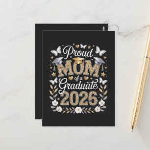 Kvinnor Stolt mamma till en 2026 examen Vykort