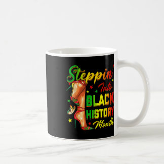 Kvinnor Svart Historia Steppa In I Afrikanska Höga Kaffemugg