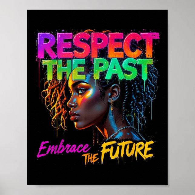 Kvinnor Svarta historiemånaden Respektera det förf Poster (Framsidan)