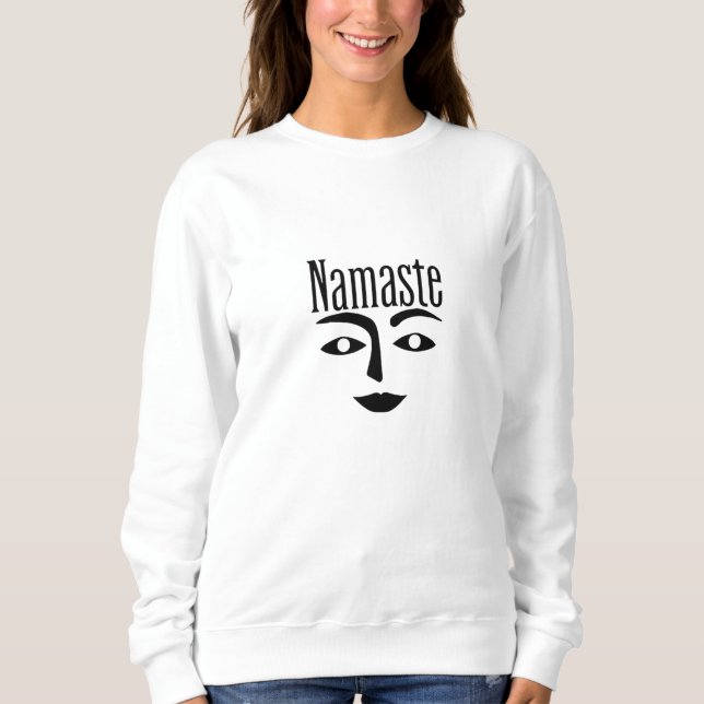 Kvinnor svettas "Namaste kvinnotröja - Indi T Shirt (Framsida)