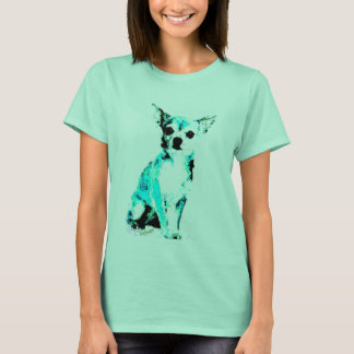 Kvinnor T-shirt Blue Chiwawa