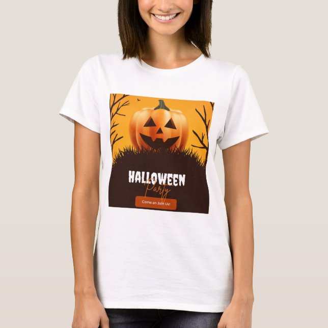 Kvinnor T-Shirt Halloween (Framsida)