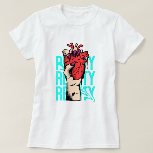 Kvinnor T-shirt med bästa logotyp (Design framsida)