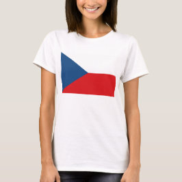 Kvinnor T Shirt med Flagga av Czechia