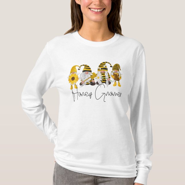 Kvinnor T-Shirt med honungsknomer (Framsida)