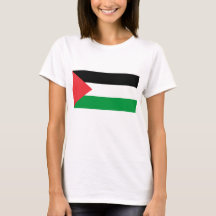 Kvinnor T Shirt med Palestinas Flagga