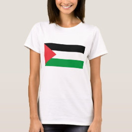 Kvinnor T Shirt med Palestinas Flagga