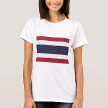 Kvinnor T-Shirt med Thailands flagga