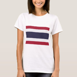 Kvinnor T-Shirt med Thailands flagga