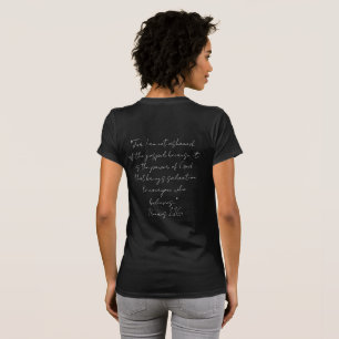 Kvinnor t-shirt med Verse på baksidan