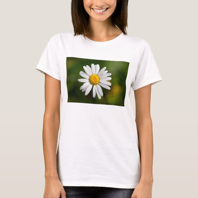 Kvinnor t-shirt med vit kamomill (Framsida)