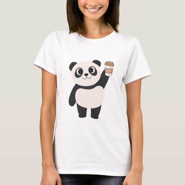 Kvinnor T-Shirts Cute Panda (Framsida)