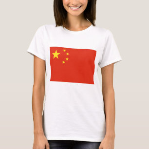 Kvinnor T skirt med Flagga av China Shirt
