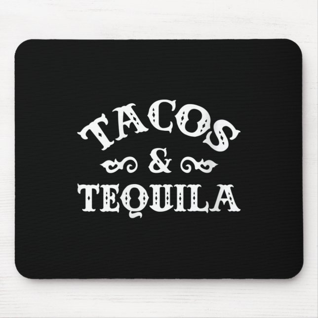 Kvinnor Tacos och Tequila Funny Cinco de Mayo Bach Musmatta (Framsidan)