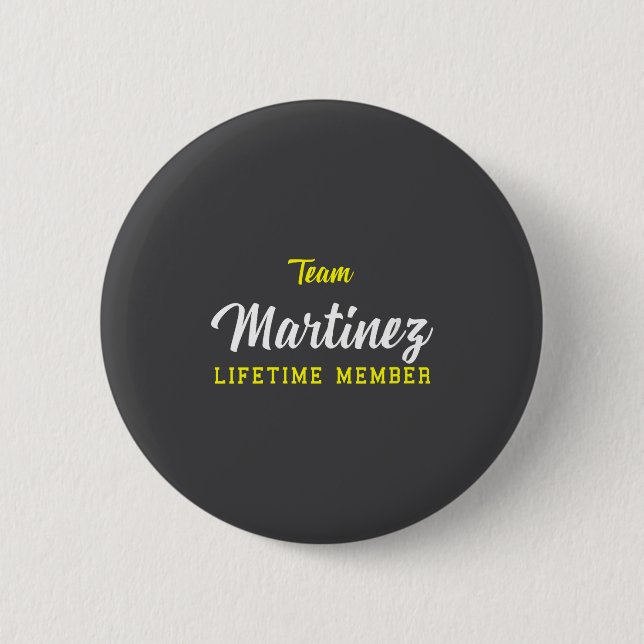 Kvinnor Team Martinez Livstidsmedlem Efternamn Föd Knapp (Framsida)