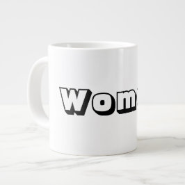 Kvinnor Text Namn Svart Textfärg Specialmugg Jumbo Mugg