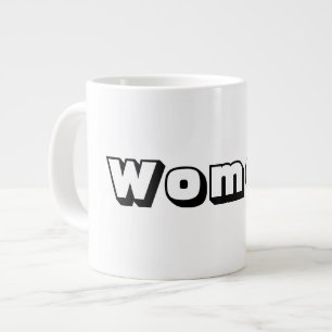 Kvinnor Text Namn Svart Textfärg Specialmugg Jumbo Mugg