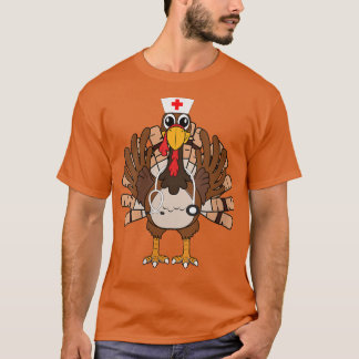 KVINNOR Thanksgiving SCrub Toppar Kvinnor Turkiet  T Shirt