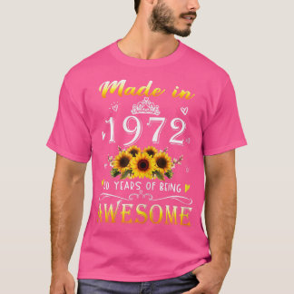 Kvinnor tillverkade 1972 50 år O T Shirt