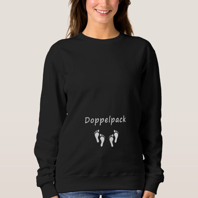 KVINNOR TIN Pack Två Mammor Twillingar Avkomma Bab T Shirt (Framsida)