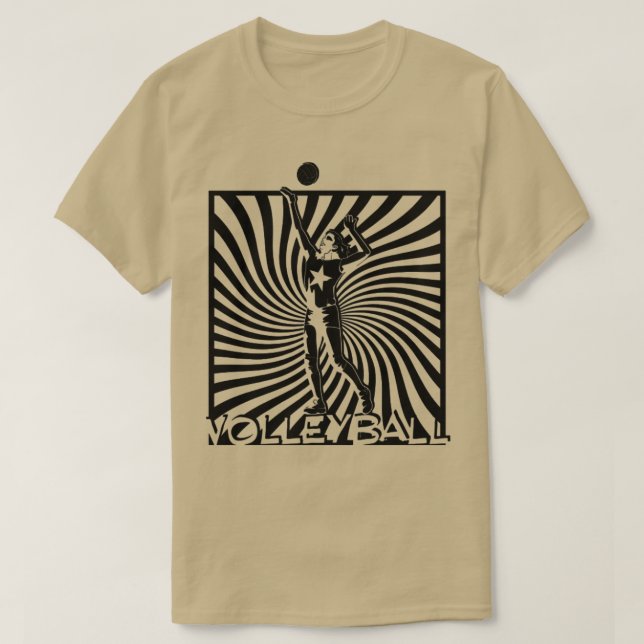 Kvinnor tjänar Boll väl Volleyball T Shirt (Design framsida)