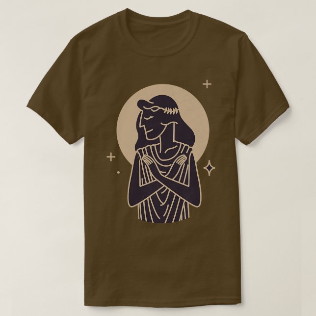 Kvinnor Tonåringar tillbaka i Våg Astrology Horosc T Shirt (Design framsida)