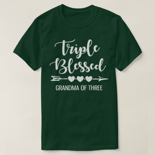 Kvinnor: tre blöjade mormor av Barnbarn G T Shirt (Design framsida)