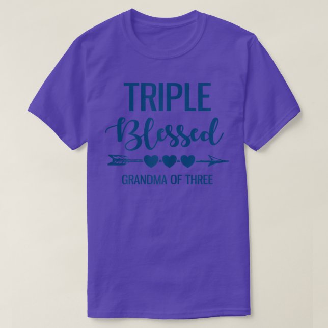 Kvinnor: tre blöjade mormor av Barnbarn G T Shirt (Design framsida)