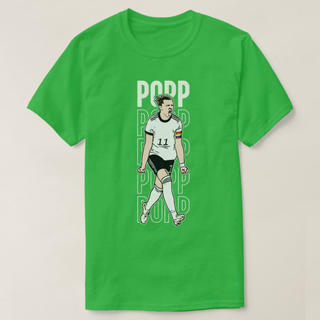 Kvinnor Tyskland Popp T Shirt (Design framsida)