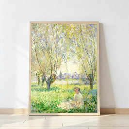 Kvinnor under Willows av Claude Monet Poster
