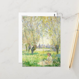 Kvinnor under Willows av Claude Monet Vykort