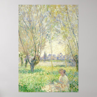 Kvinnor under Willows - Claude Monet Poster