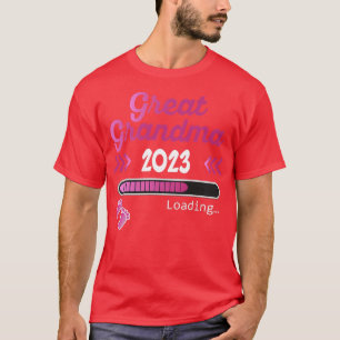 KVINNOR Underbar Grandma 2023 Loading Gravid Annou T Shirt