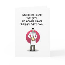 Kvinnor upplever 55:e födelsedagskortet