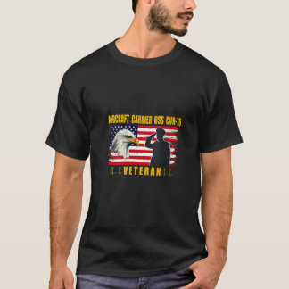 KVINNOR USS CVN 76 Flygfraktfirman Veterans Day Fa T Shirt